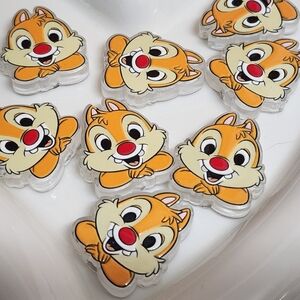 Chipmunk Focal Beads Acrylic Beaded Pen 2 Pcs Crafts Keychain Phone Chain Animal